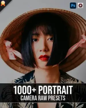 1000+ portrait camera raw presets feature image, camera raw presets, portrait camera raw presets