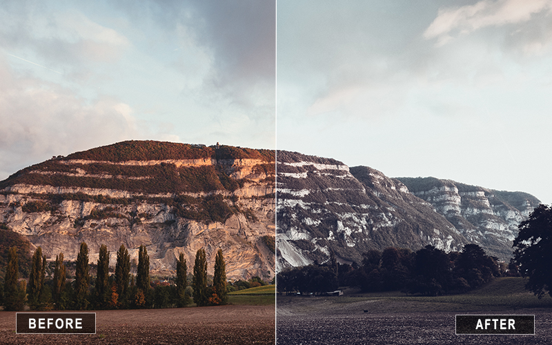 Realistic canyon presets, Moody canyon effects