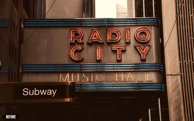 photo of a shop sign