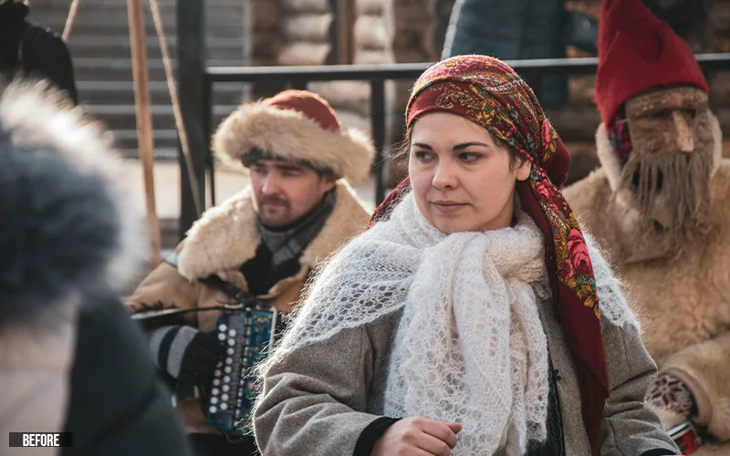 Russian portraits before editing