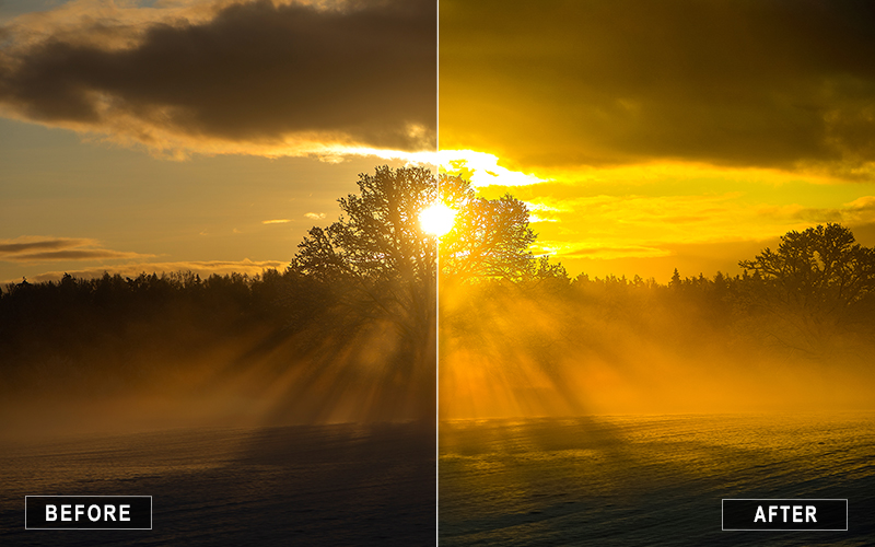 Warm canyon presets, Canyon sunset presets