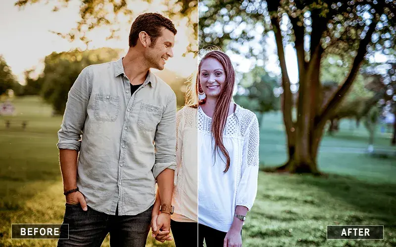 Winter Whispers Presets, Cool Tone Couple Camera Raw Presets