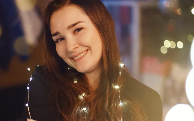 new year photoshoot ideas using fairy lights