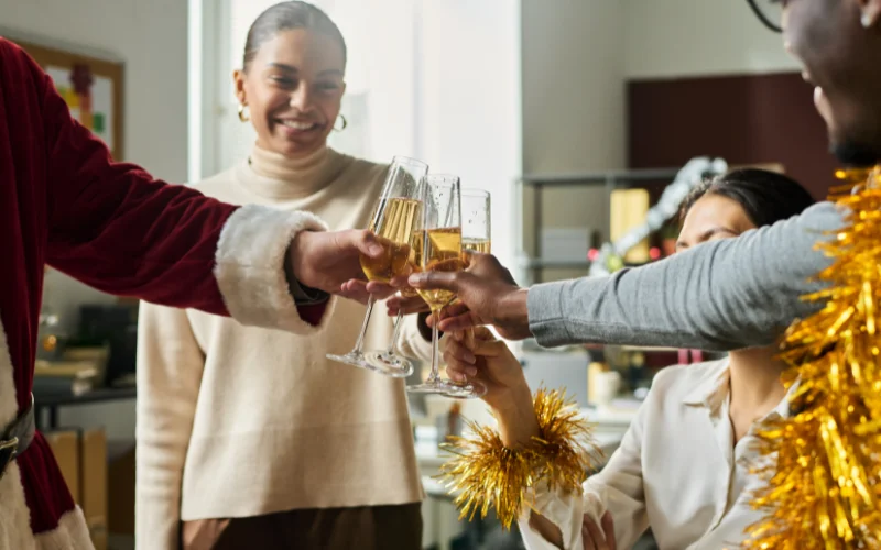 capture the champagne toast