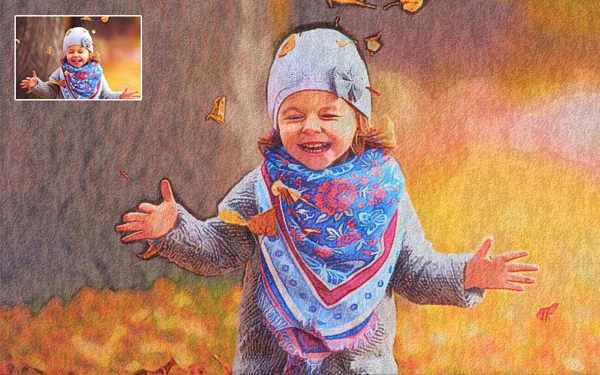 watercolor paint action