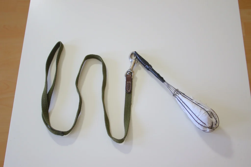 Step five in building steel wool device