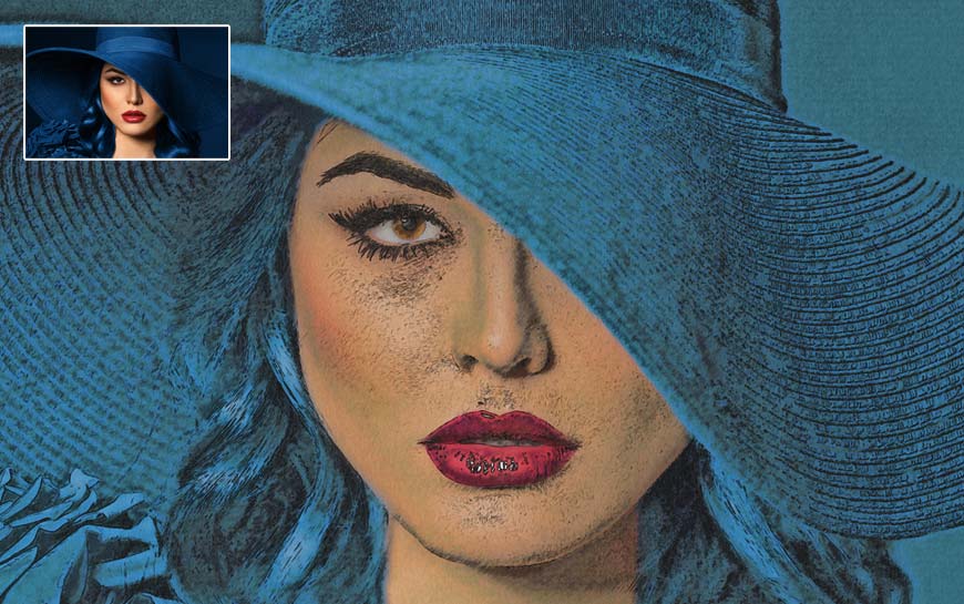 watercolor paint action