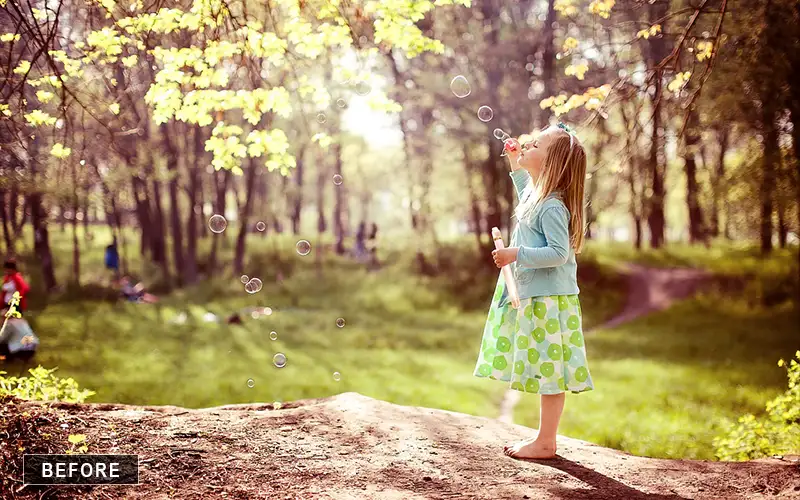 Before overlays effect