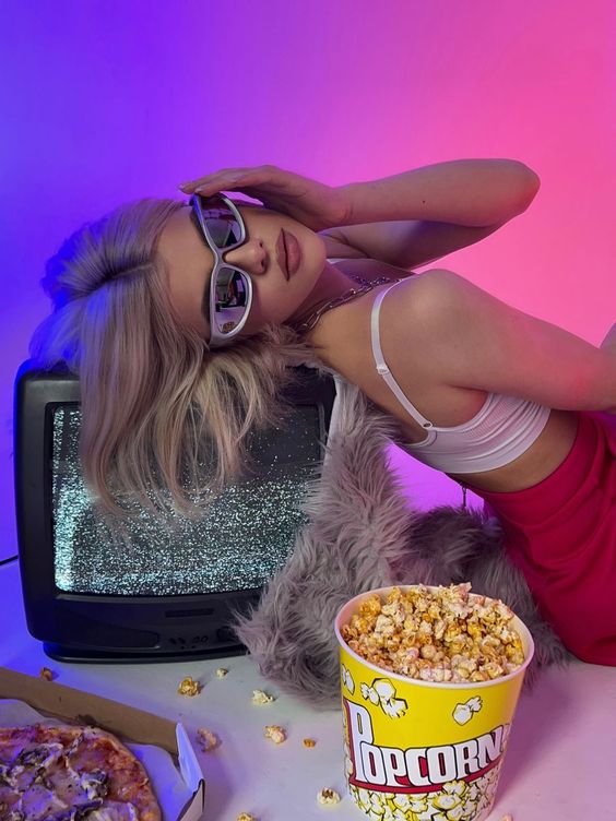 cool retro image of a female