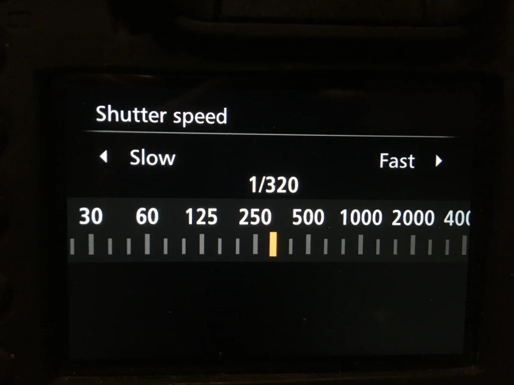 The adjustable shutter speed the exposure triangle
