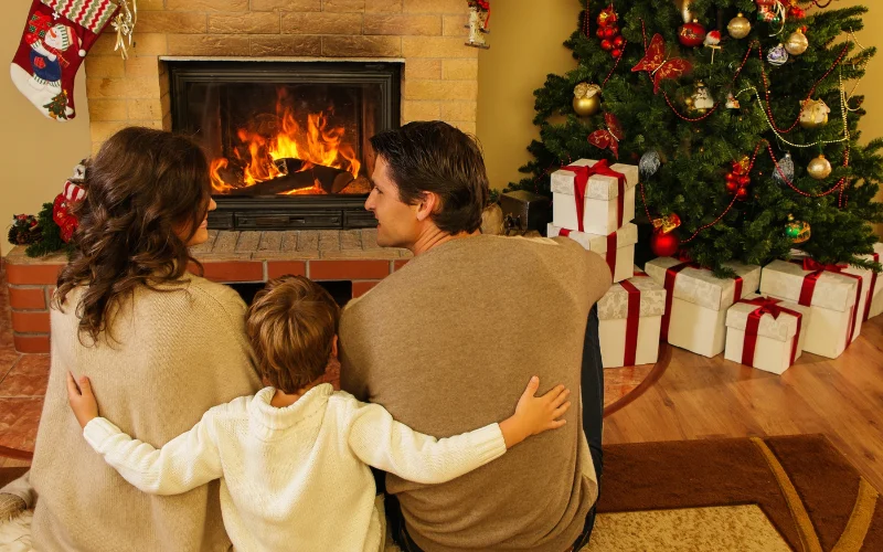 indoor pose with fam