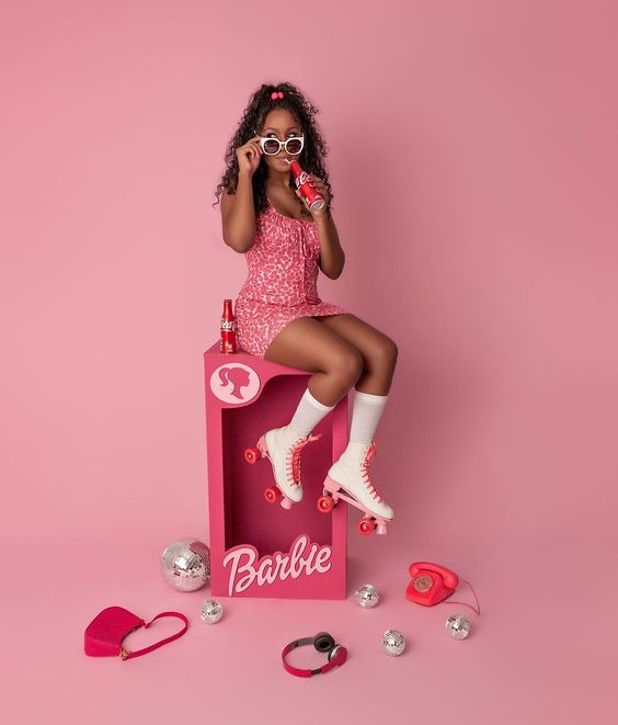 barbie themed photoshoot