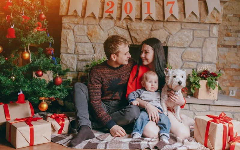 Christmas Themed Family Photoshoot