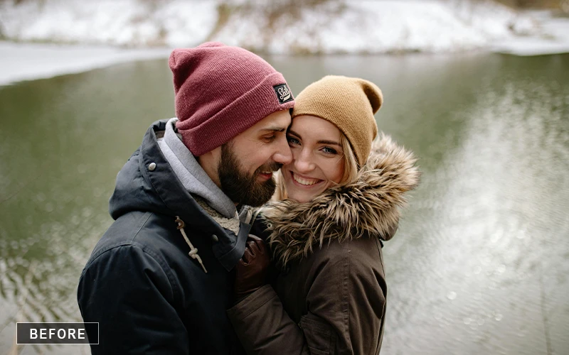 Photo without overlay effect