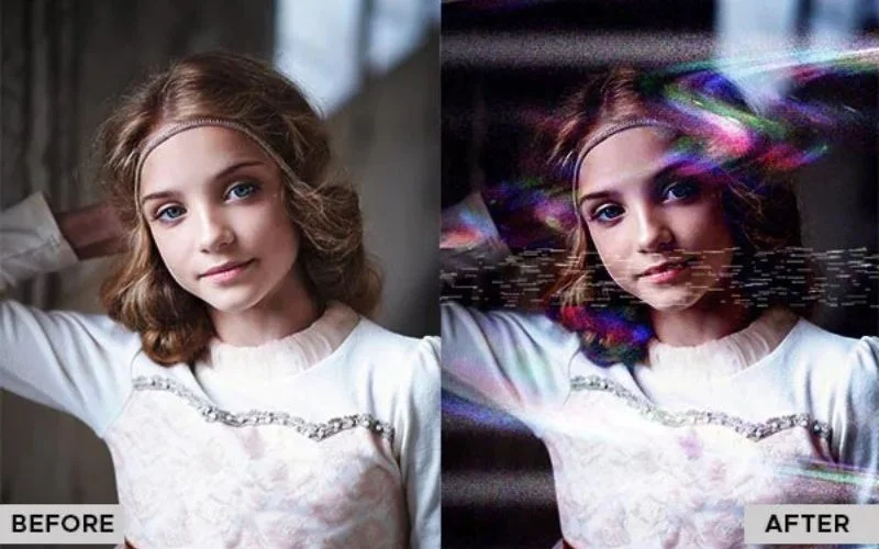 glitch effect photo manipulation ideas