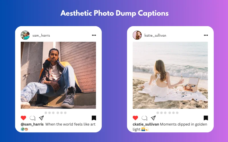 Aesthetic Photo Dump Captions