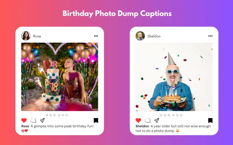 Birthday Photo Dump Captions
