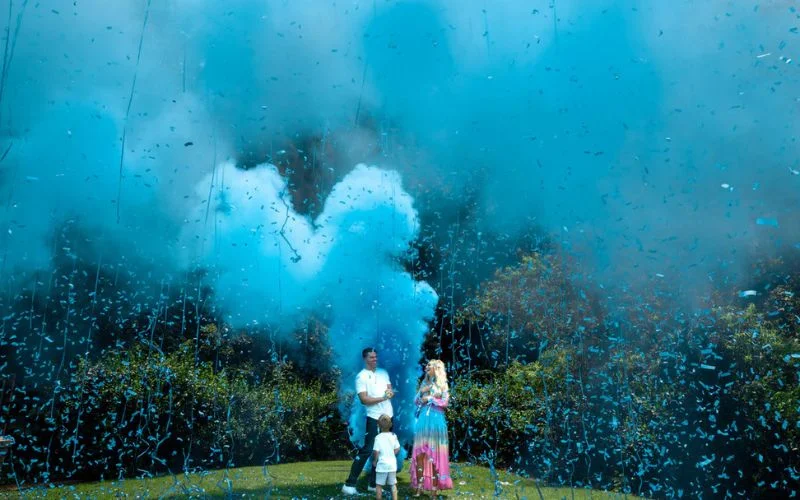 gender reveal photo shoot ideas