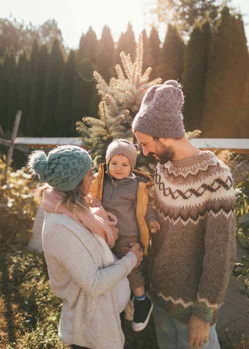 family winter portrait ideas