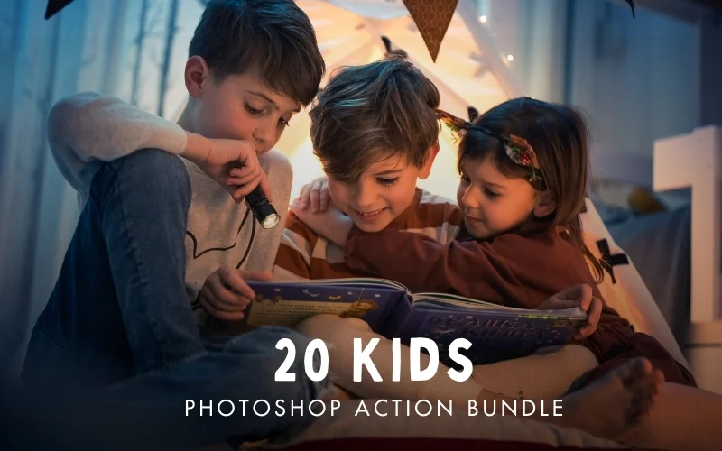 20 Kids Photoshop Action Bundle
