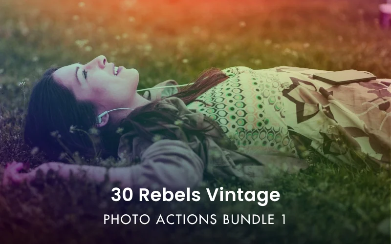 30 Rebels Vintage Photo Actions Bundle