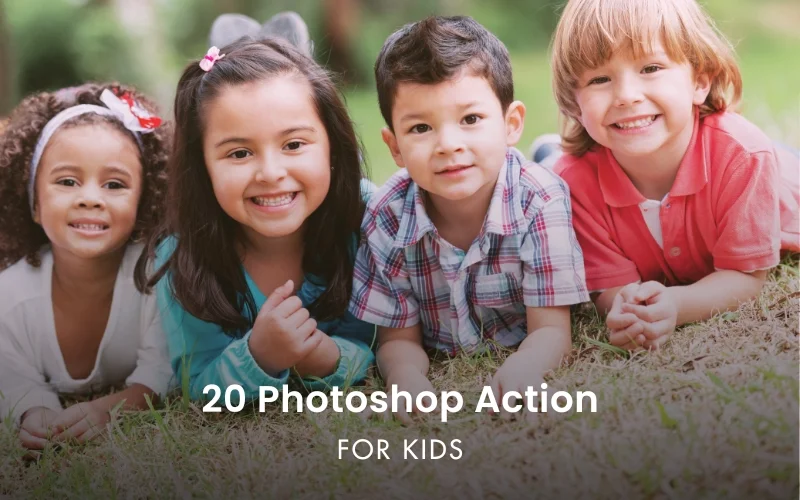 20 Photoshop Action For Kids