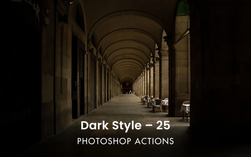 25 Dark Style Photoshop Actions