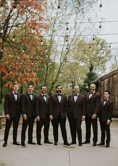 Autumn Seasonal Photos For Groomsmen
