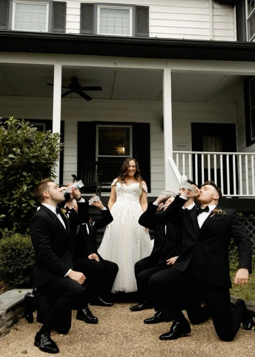 Mimicking the Bride Pose