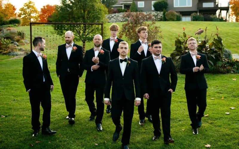 Groomsmen Candid Pose