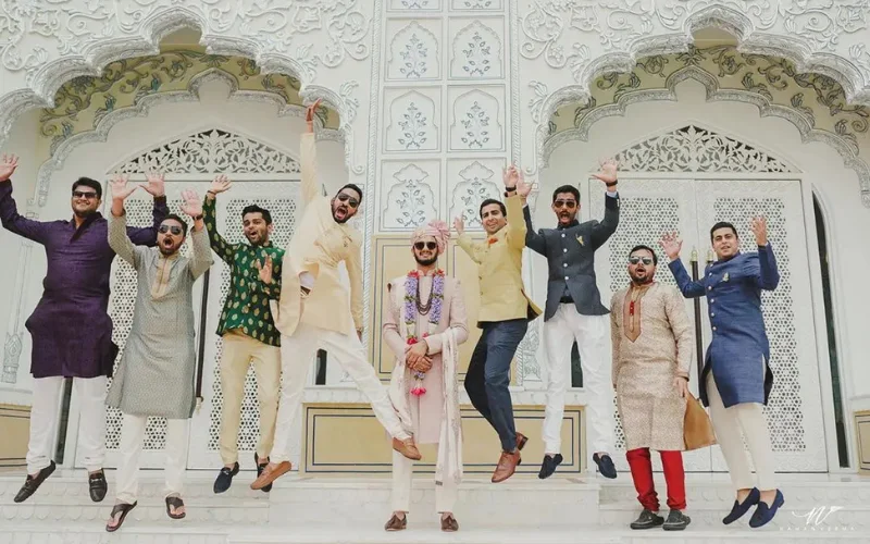 The Groomsmen Jump Shot Pose