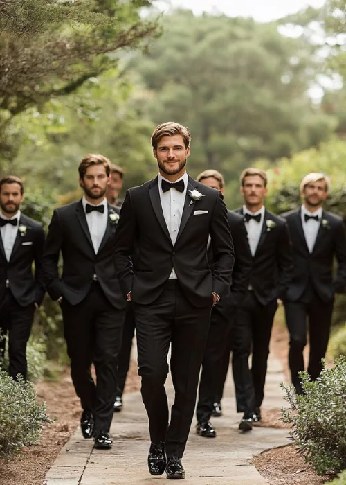 Groomsmen Walking Photo Ideas