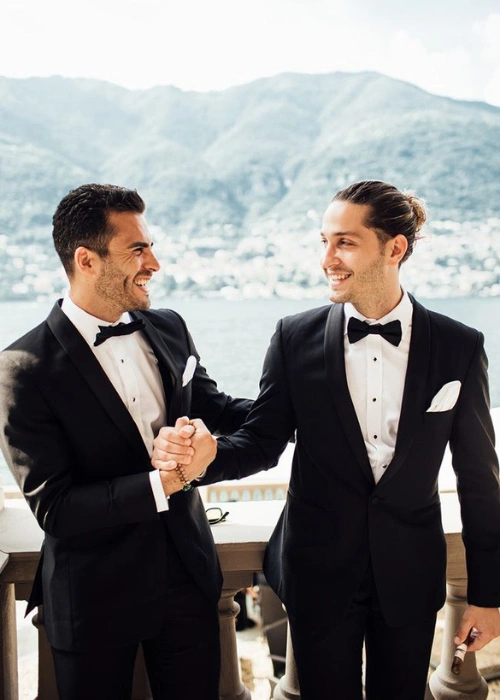 Solo shot with each groomsman