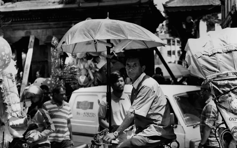 photo of a busy street