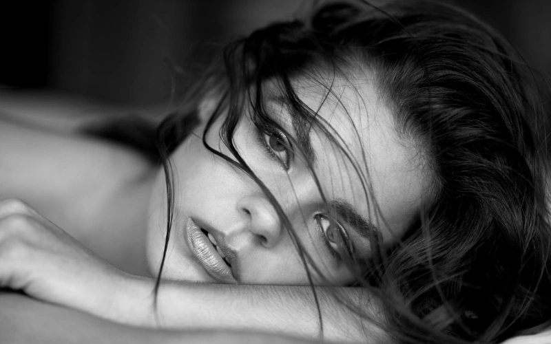 black and white photo