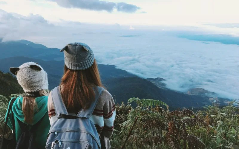 solo travel photography tips from high vantage point