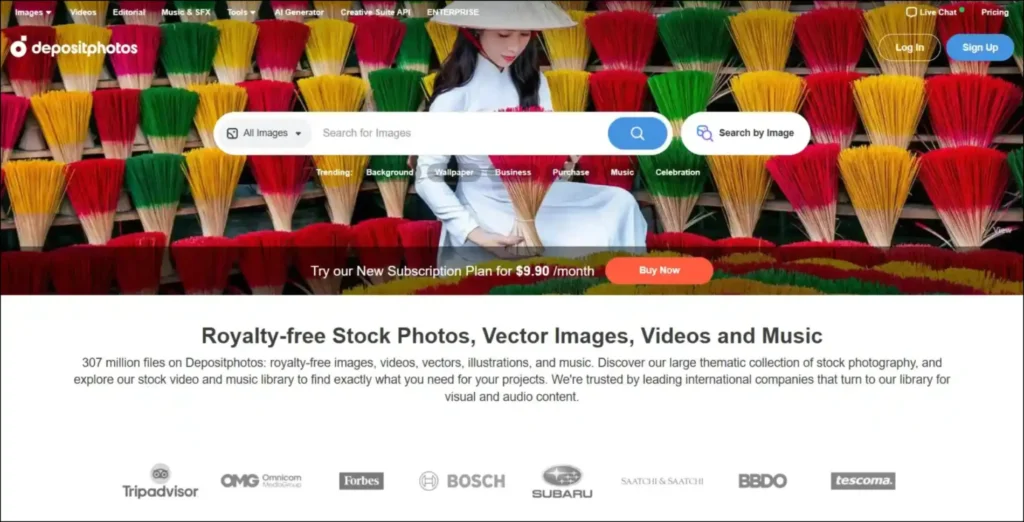 Deposit Photos stock image website, images selling photos online