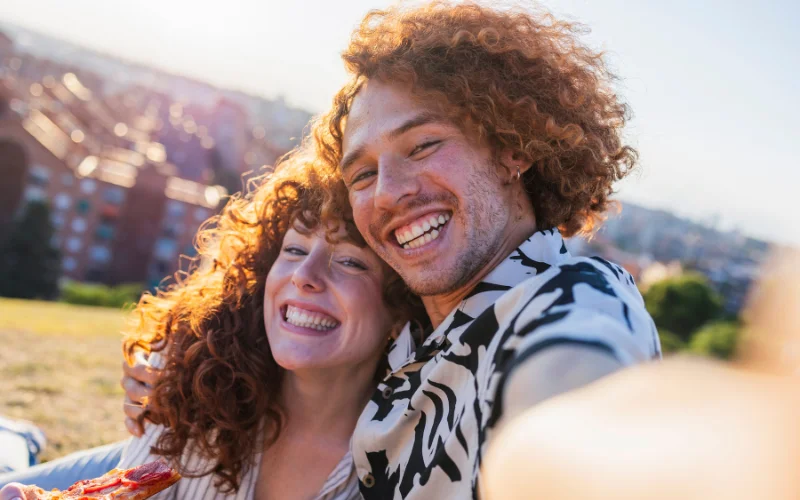 One of the best cute selfie ideas to showcase the bonds of friendship and the joy of laughing together.