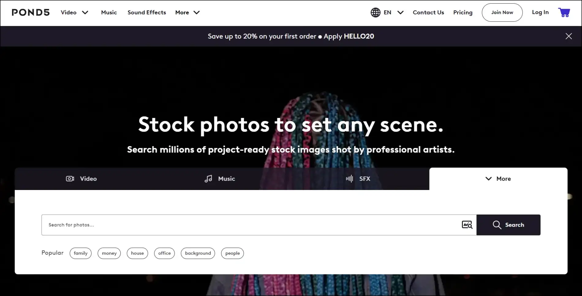 Pond5 Stock image website, sell stock images, online photos download