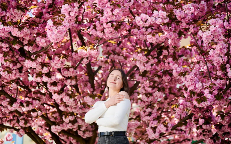 cherry blossom photoshoot, cherry blossom spring photoshoot, spring photoshoot