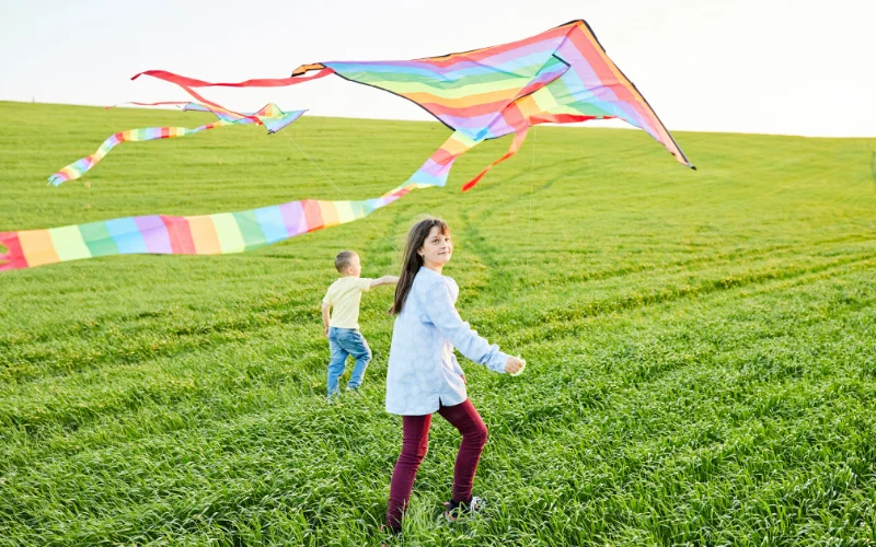Kite Flying Spring Photoshoot, spring kite flying photoshoot