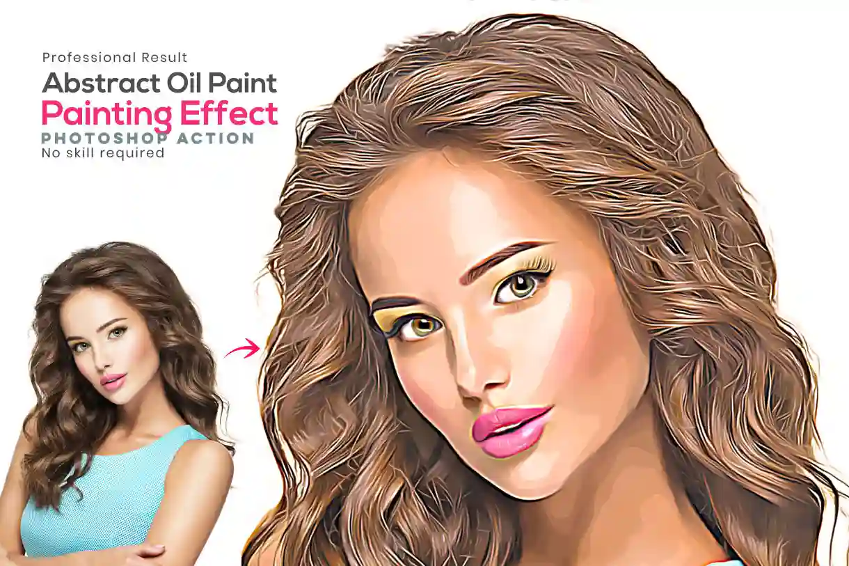 Abstract Oil Paint, Photoshop Painting Effect