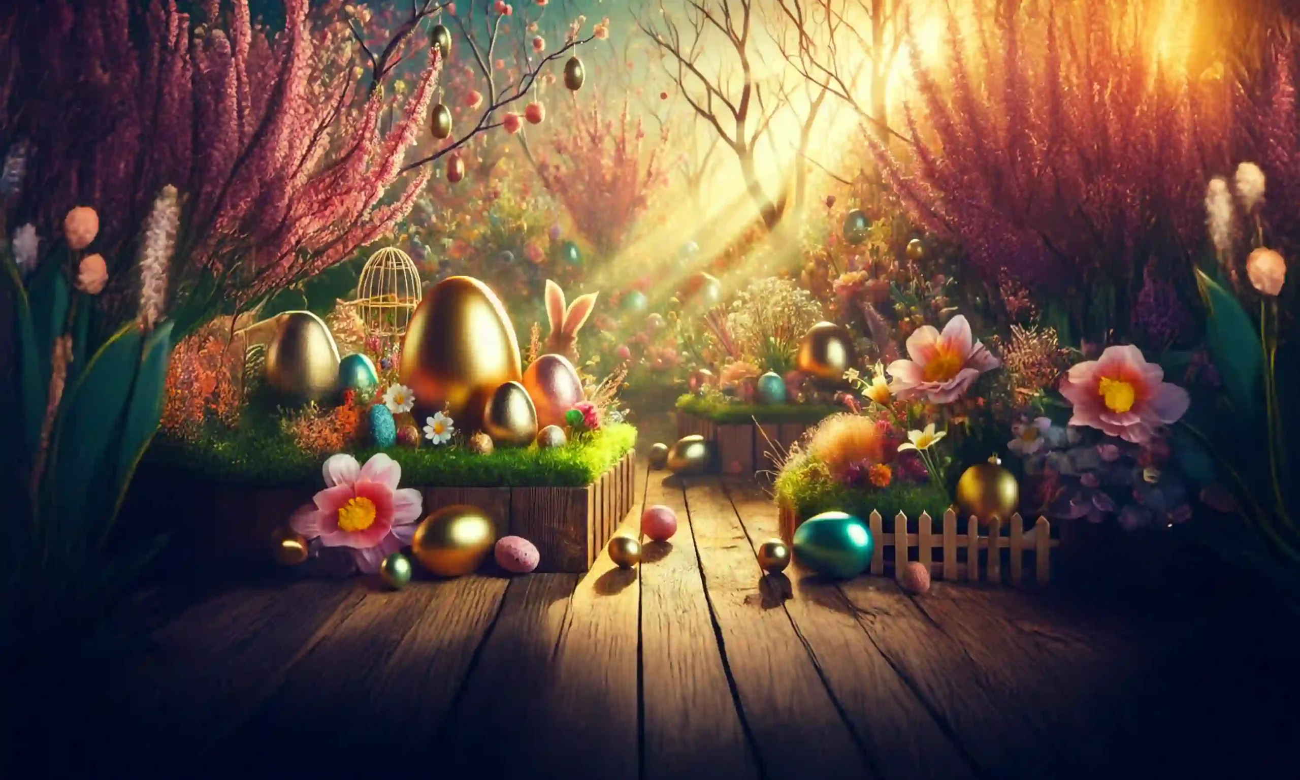Beautiful Easter Background, Easter Spring Backdrop