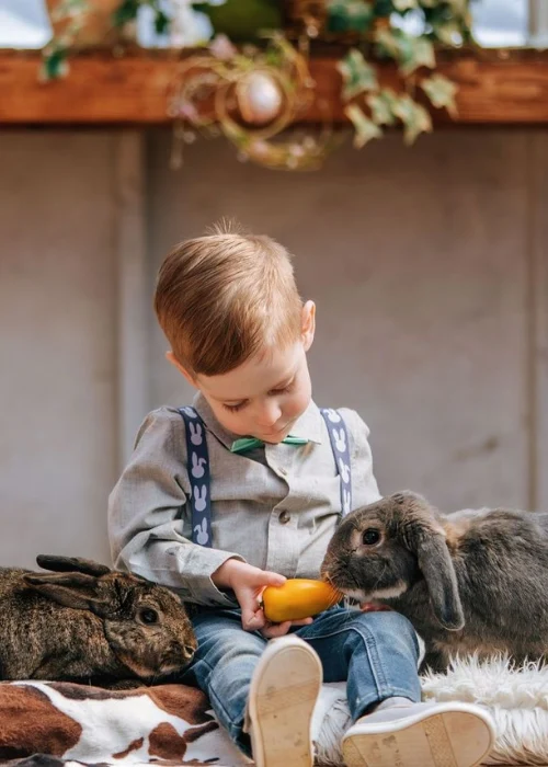 Kids & Their Easter Bunnies Photos, Easter Portrait Ideas