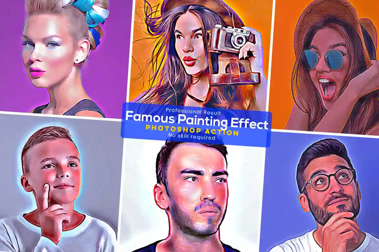 Famous Painting Effect, painting effects for photos in Photoshop