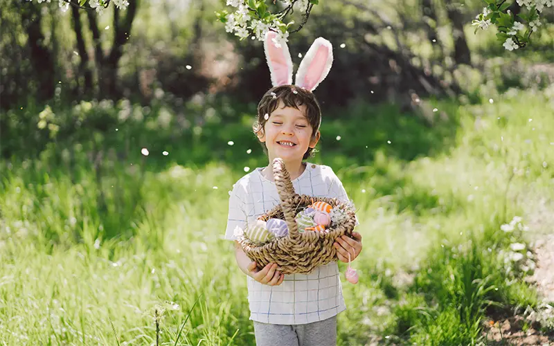 Easter Photo without overlays, Easter photoshoot