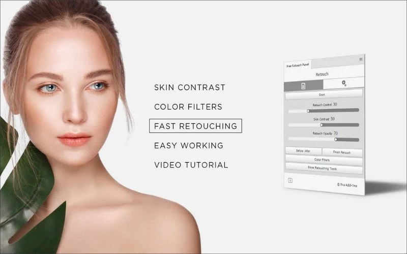 free retouch panel, free skin retouch panel, best free retouch panel, free beauty retouch panel, free portrait retouch panel
