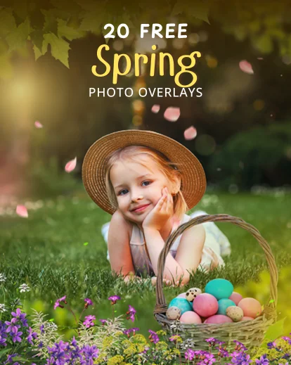 Free Spring Overlays, Photography Freebies, Free Easter Overlays