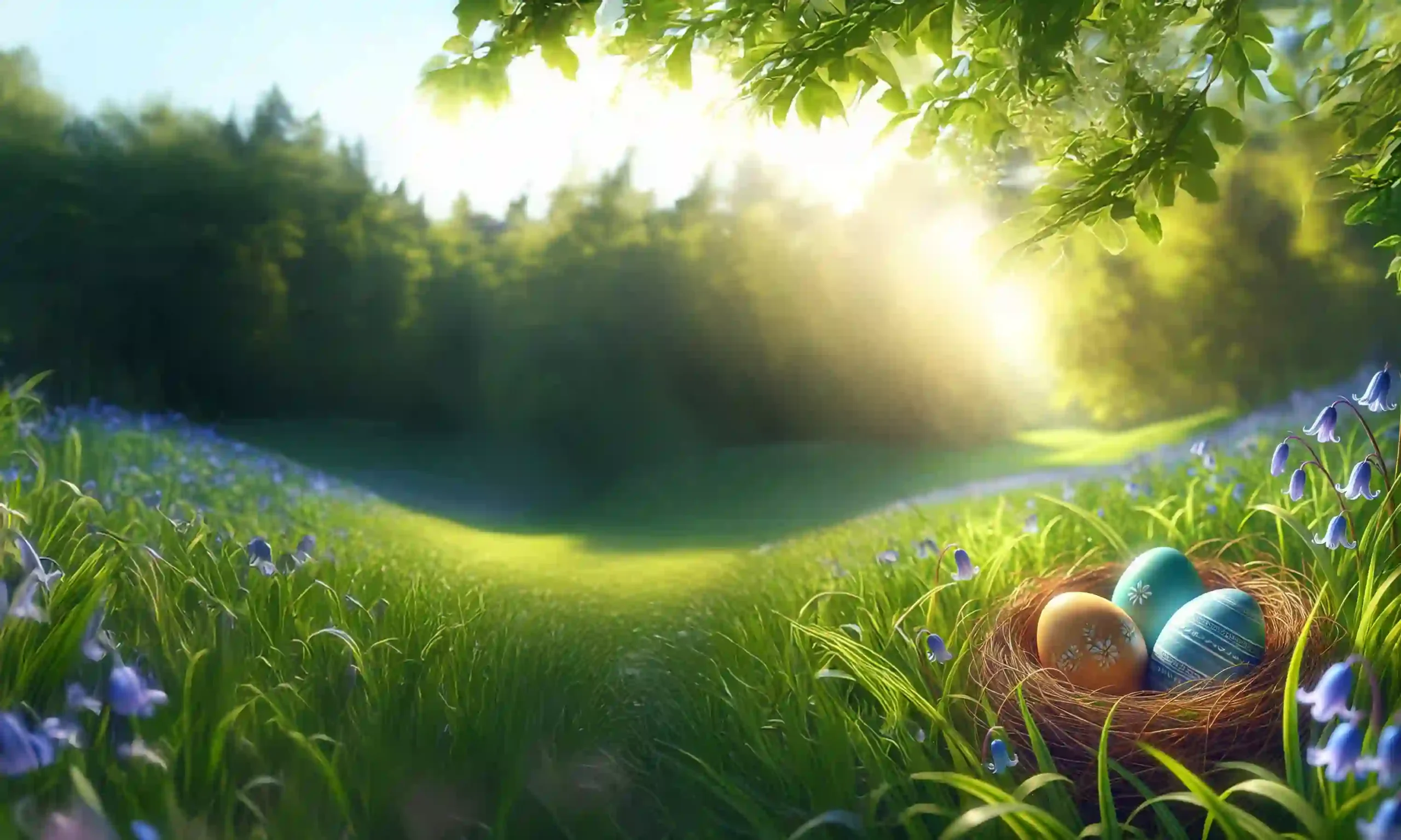 Free Spring Background, Spring Easter Backdrop