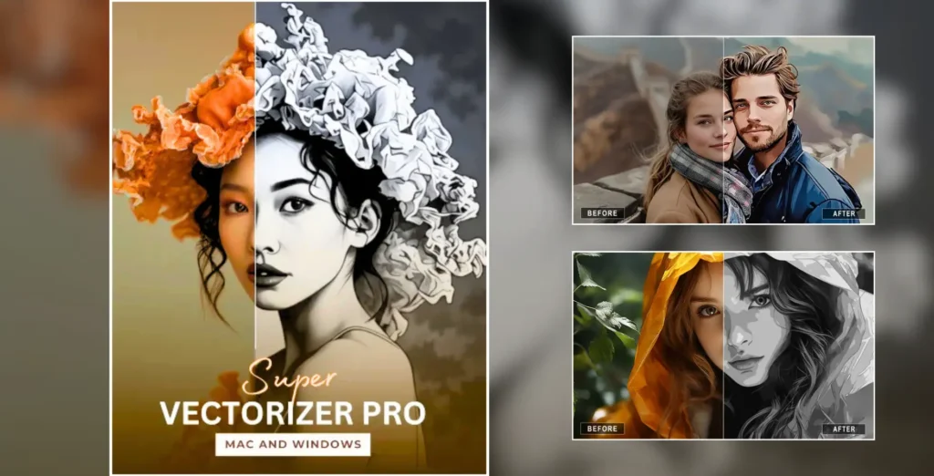 Super Vectorizer Pro, Raster to vector image converter, Vector design converter